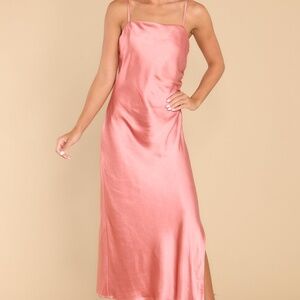 Red Dress Special Treatment Pink Midi Dress Size SS / Coral